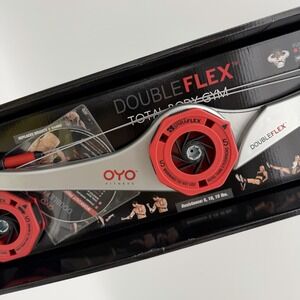 OYO Fitness Double Flex Fitness Resistance SpiraFlex Silver Red Workout‎ BNIB
